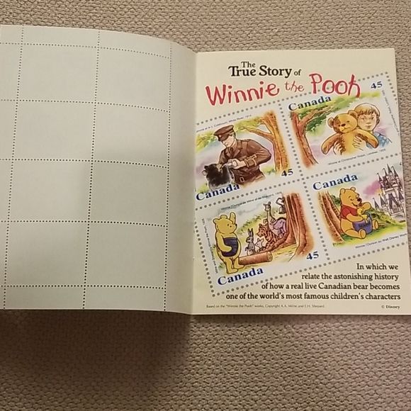 Winnie the Pooh 3 Stamp Books 1996 - Picture 3 of 3